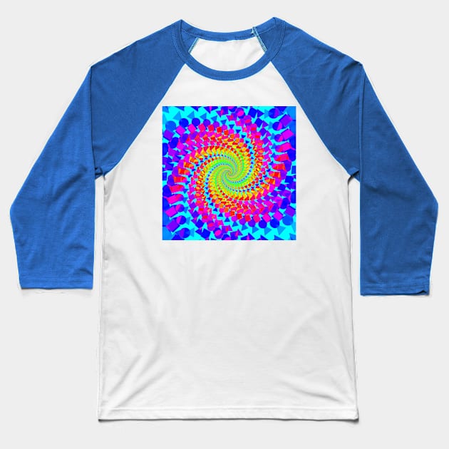 Abstract Psychedelic 82 Baseball T-Shirt by PhantomLiving